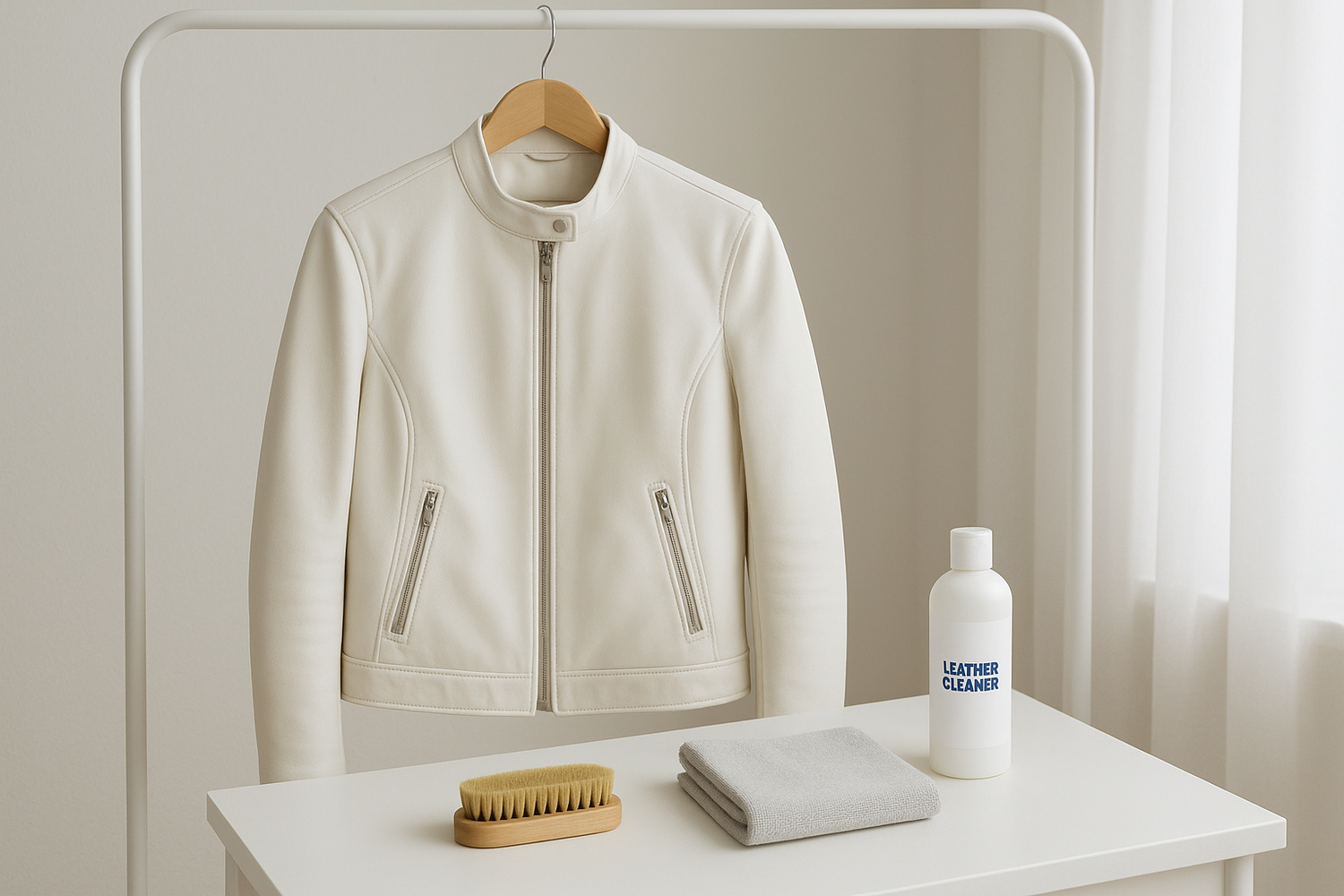 How to Clean a White Leather Jacket