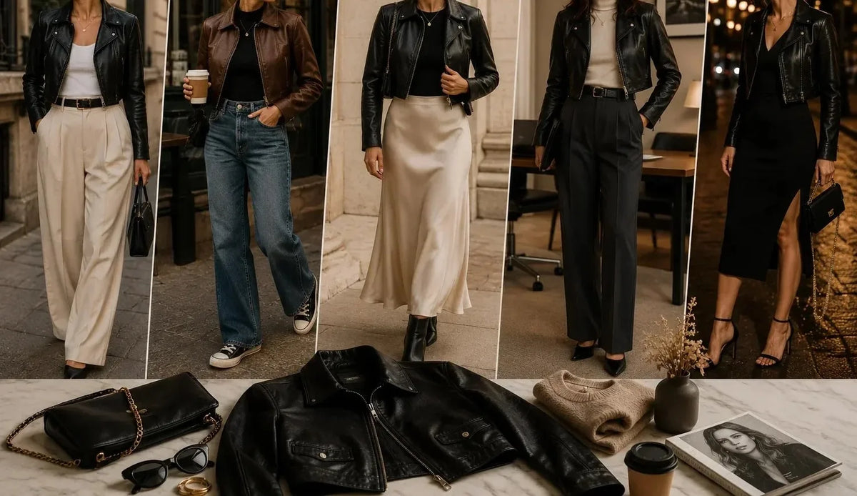 How to Style a Cropped Leather Jacket: Outfit Ideas for Every Occasion