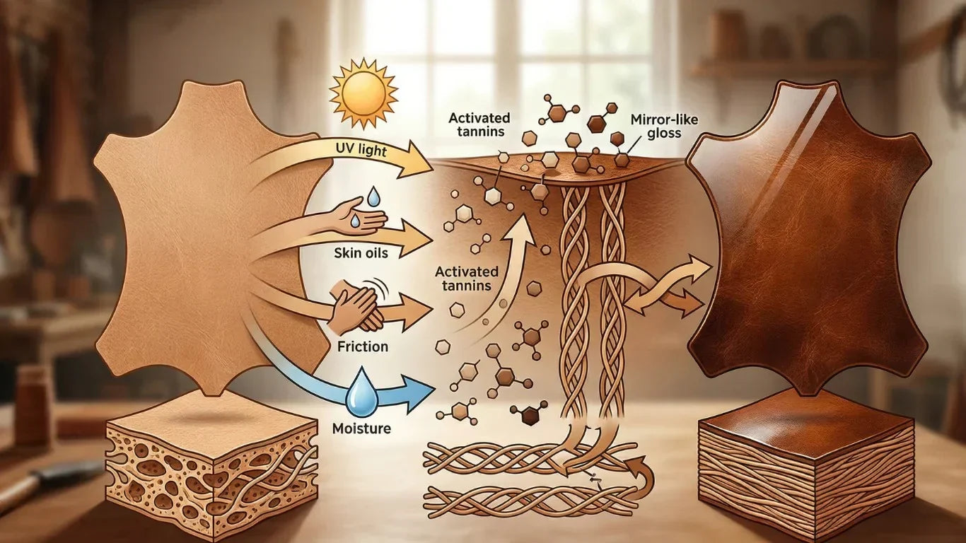 The Chemistry of the Patina in Animal Hides