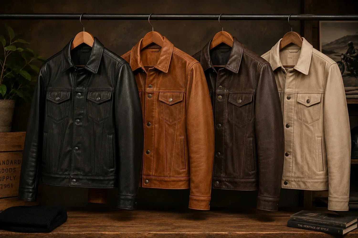 The Leather Trucker Jacket