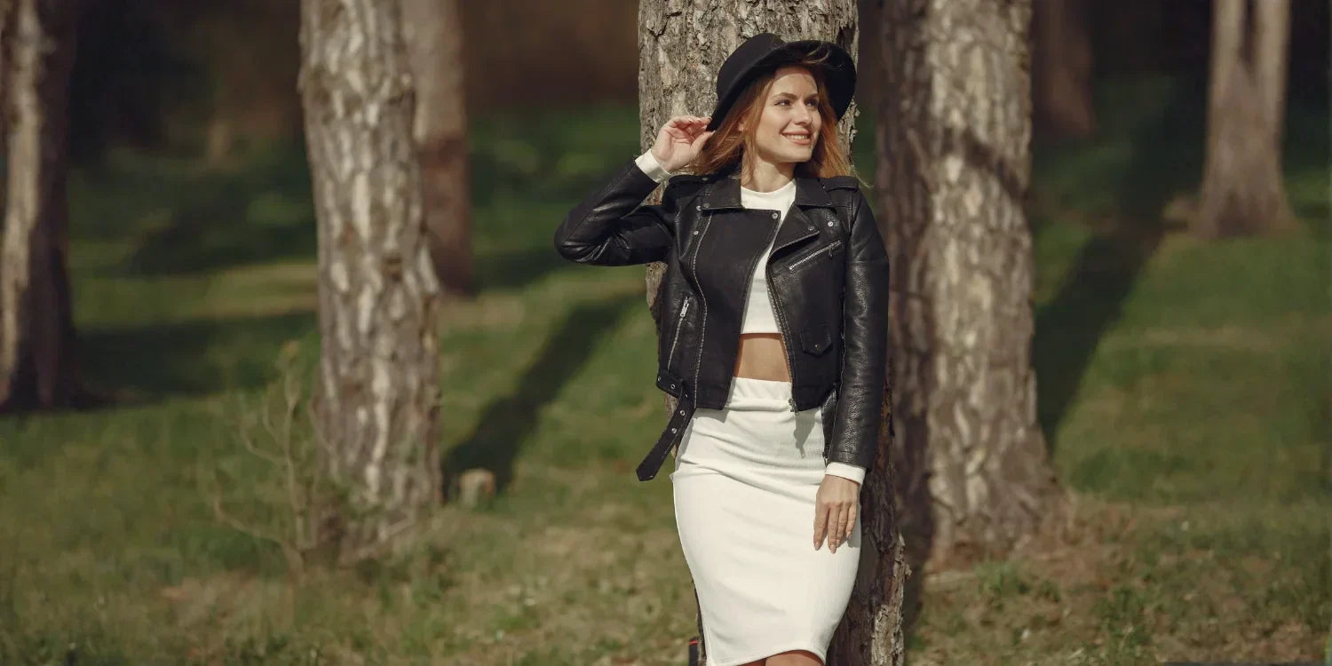 How to Style a Leather Jacket With Dresses & Skirts Decrum How to Style a Leather Jacket With Dresses & Skirts Decrum