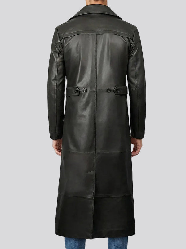 mens leather dress coat QOAAIE Faux Long Trench Fashion Slim Fit Punk Jacket Classic Retro Steampunk Jacket (BlackA1,Small) : Clothing, Shoes & Jewelry The Mens Cognac Leather Overcoat is a luxurious and timeless piece Decrum Men's Quilted Leather Trench