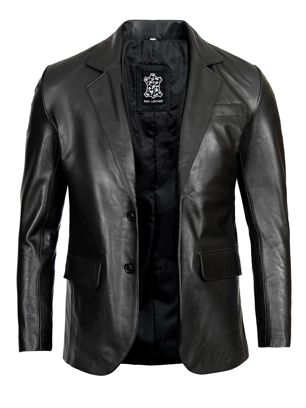 Cafe Racer Leather Jacket | Men Tall Black Bike Jacket In Europe