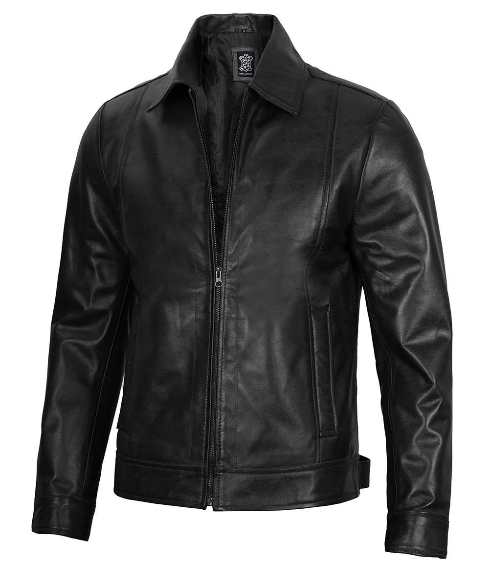 Black John Wick Leather Jacket 