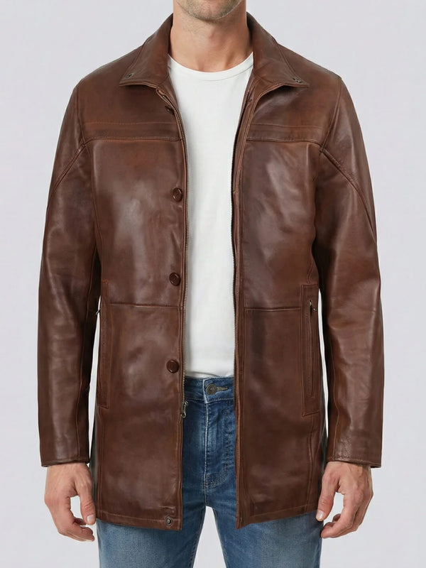 Men's Leather Coats & Trench Coats | Decrum