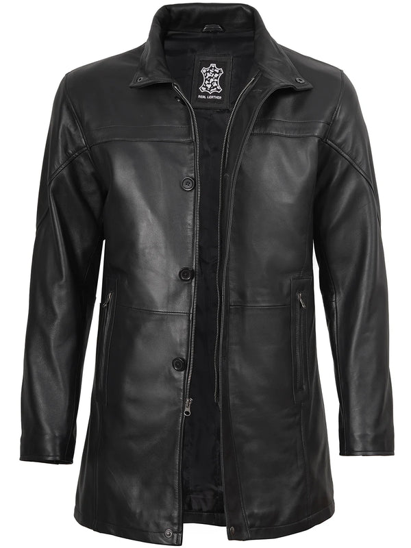 knee length dresses for ladies Leather Jacket main image 1