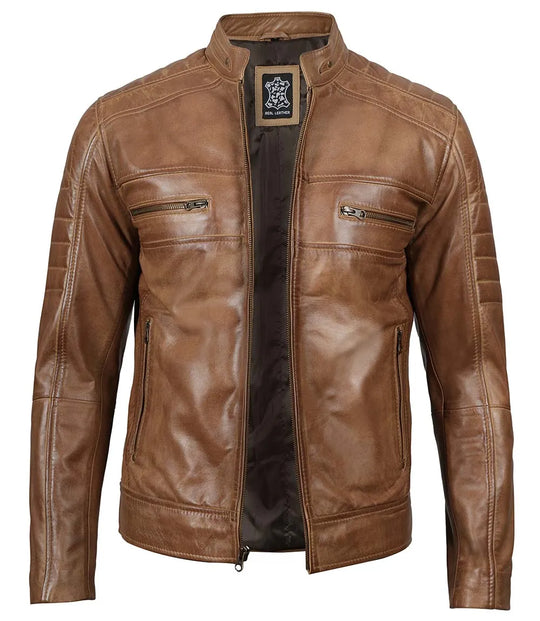 Brown Real Leather Jacket