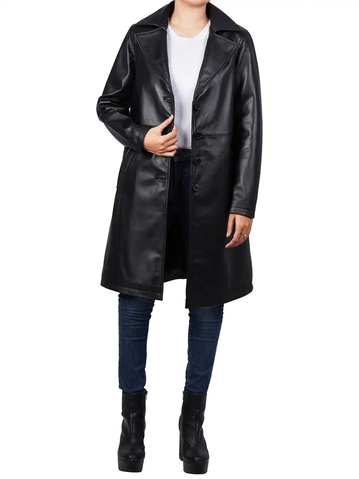 Bryson leather coat