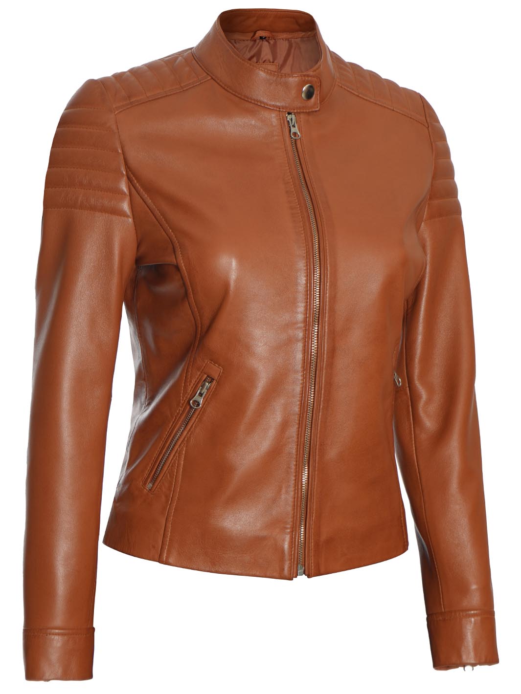 The hot Kerr Company Woman’s Leather Motorcycle Jacket 10