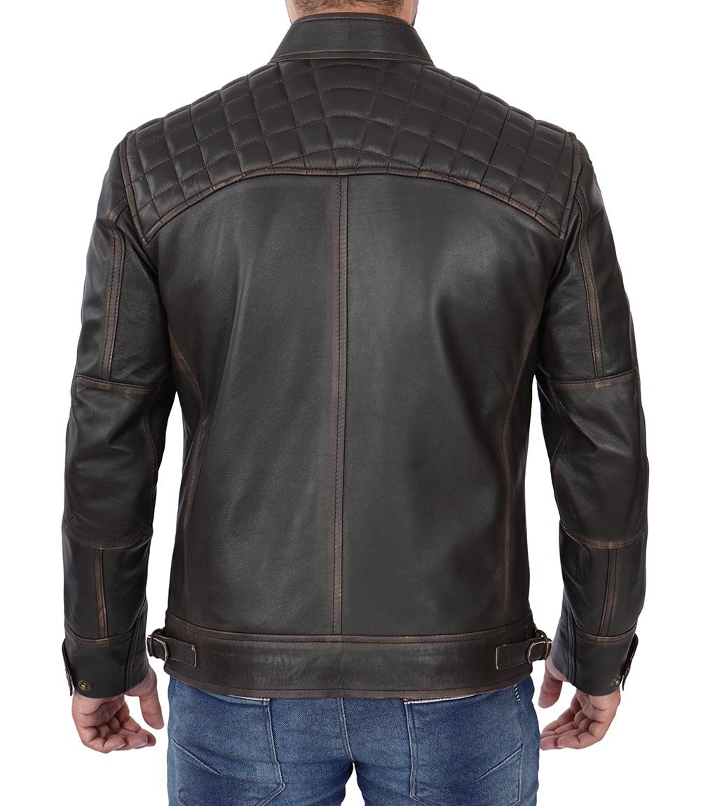 Dark Brown Motorcycle Leather Jacket