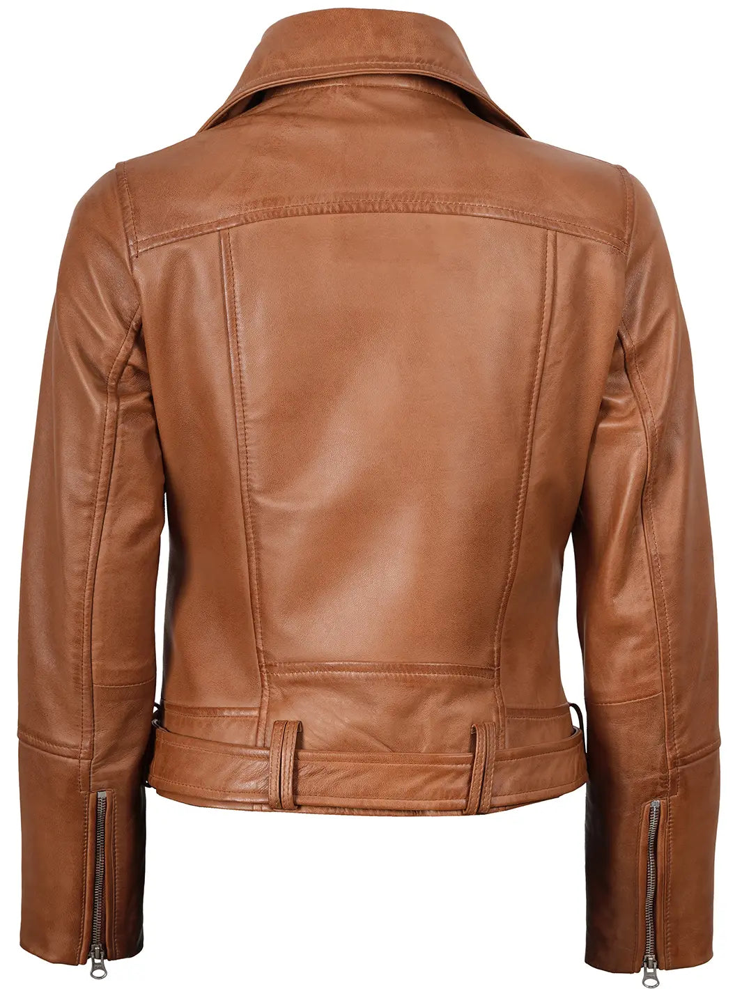 Elisa Tan Biker Leather Jacket Womens 