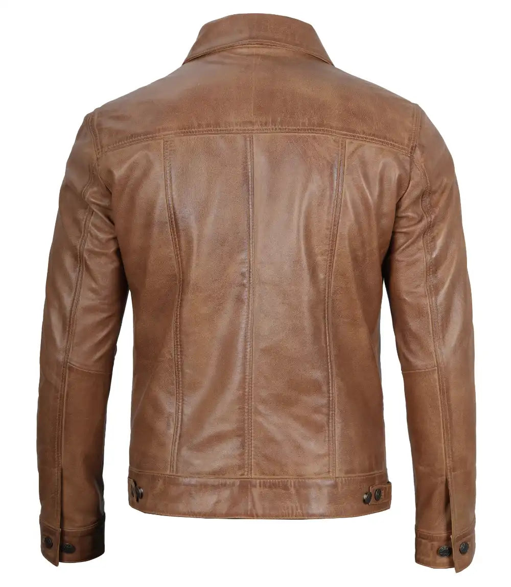 Leather Trucker Jacket 