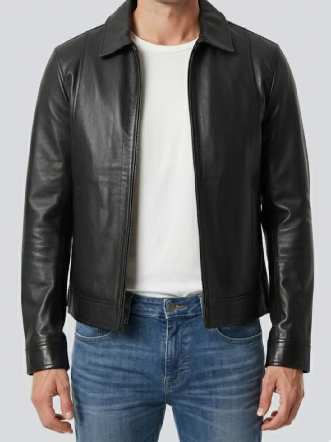 Reeves Black Lambskin Jacket
