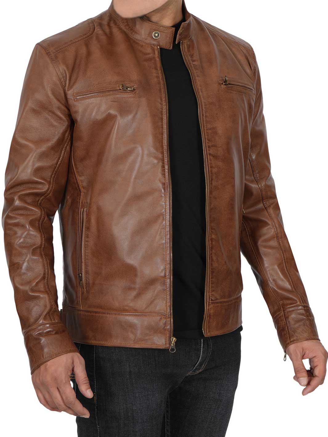 Mens Brown Leather Jacket