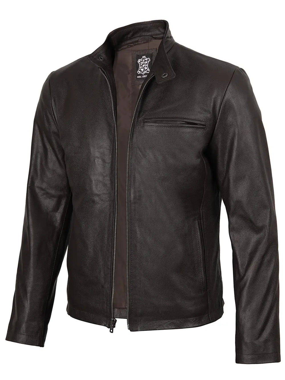 スクーカム　All Suede Leather stadium Jacket Decrum Men Black Leather Jacket - Suede Jacket Men