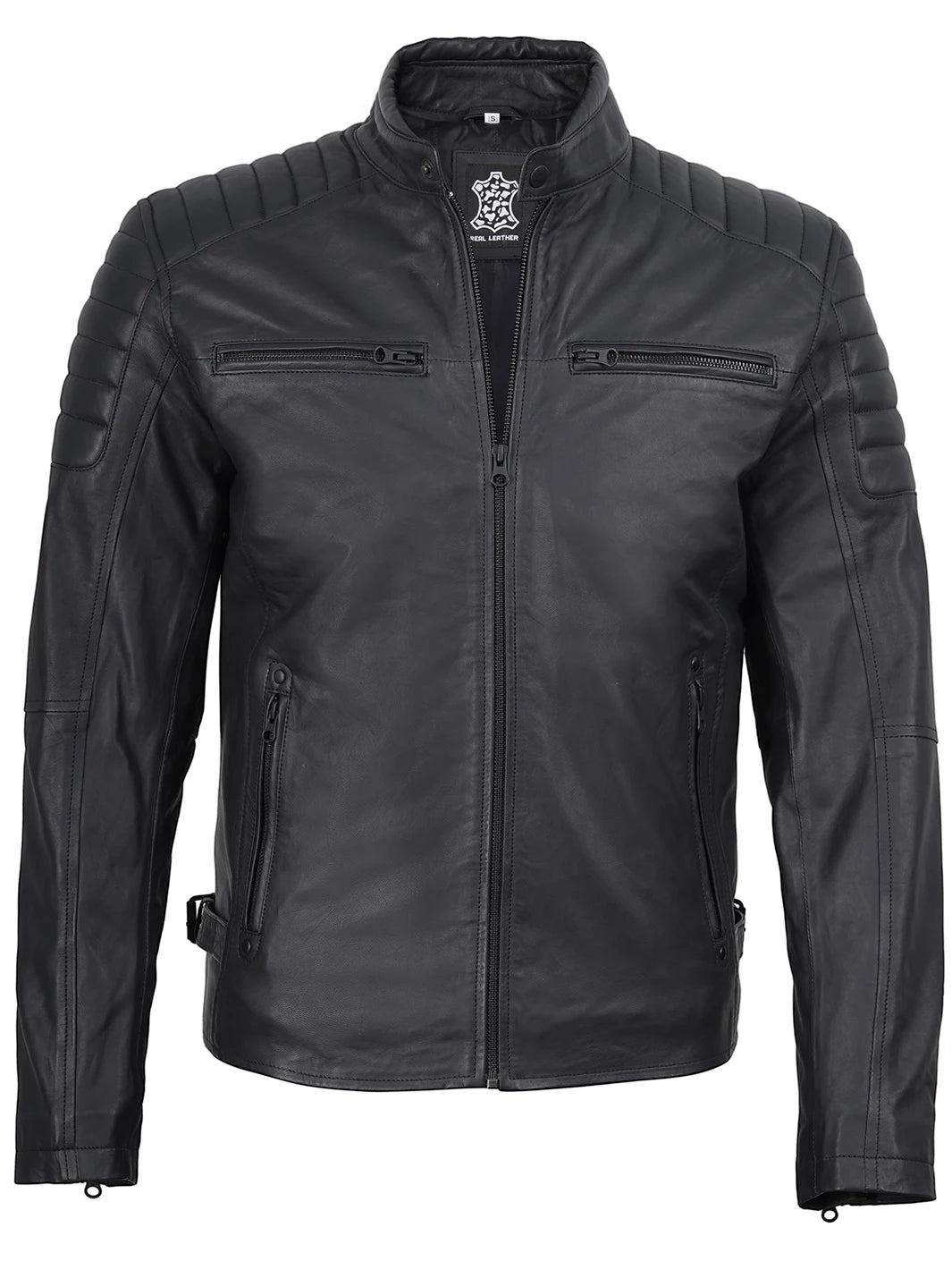 Real Leather Biker Jacket