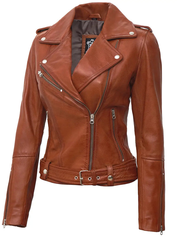 Real leather women jacket