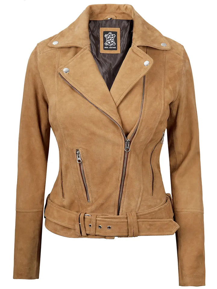 Suede leather jacket