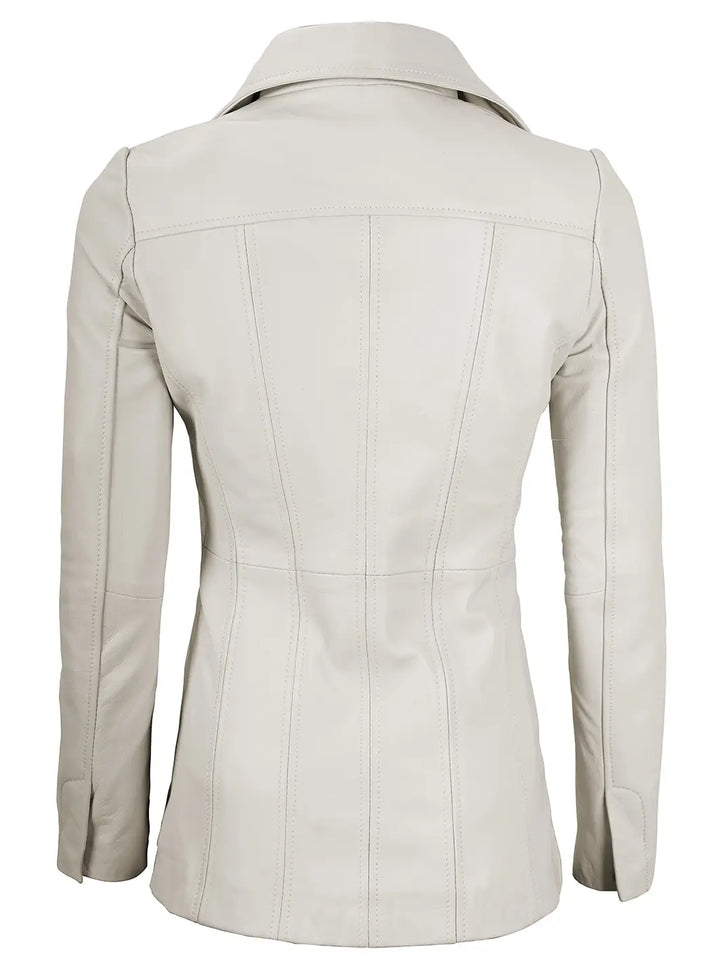 Women leather blazer