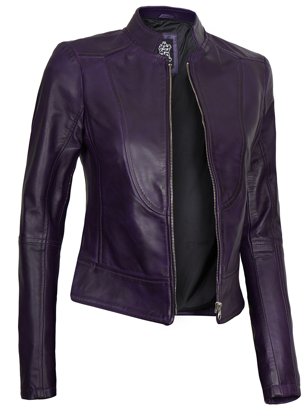 Light purple leather jacket hotsell