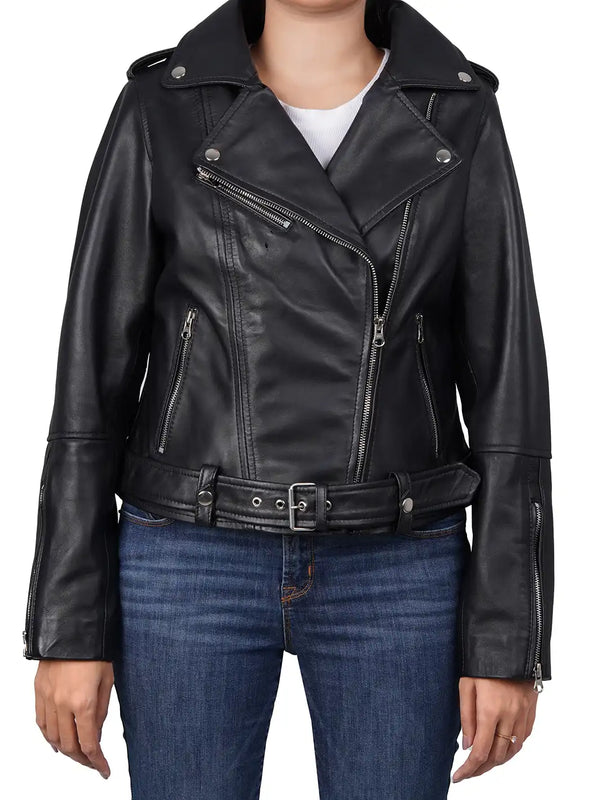 Womens leather jacket