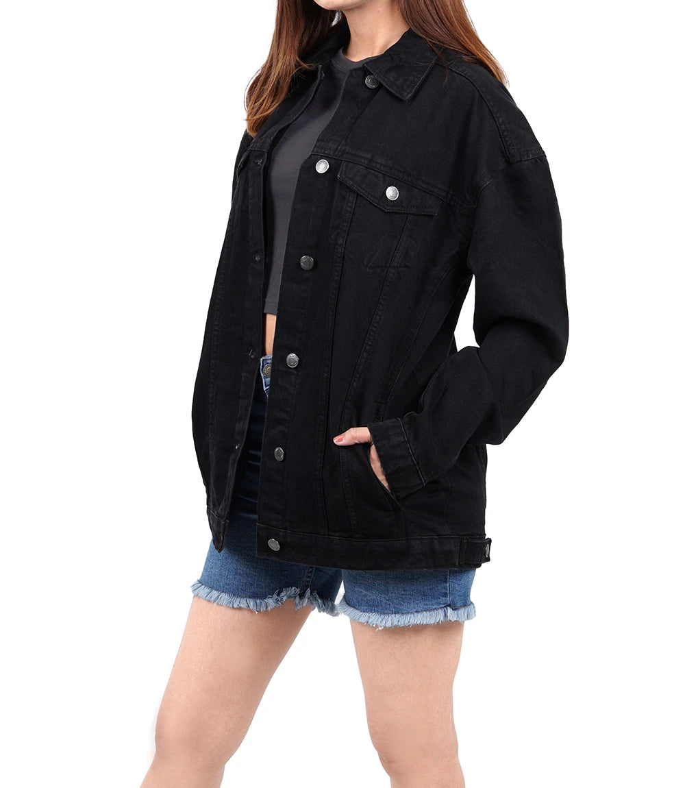 black-oversized-denim-jacket-women