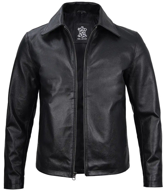 harrington mens leather jacket