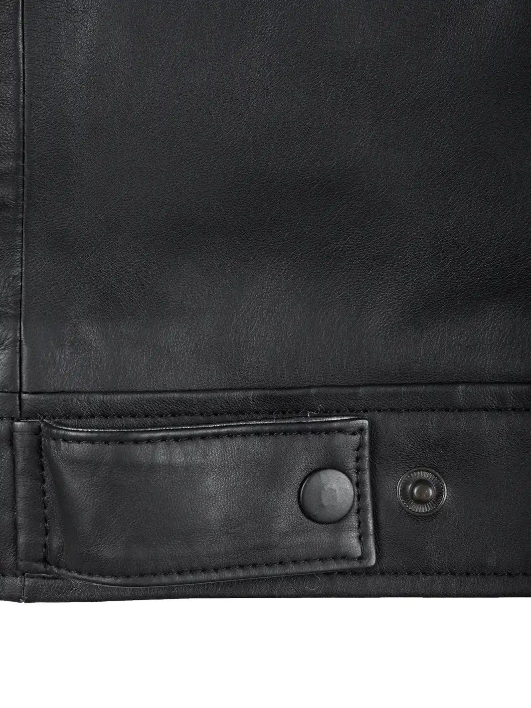 mens real leather jacket shirt collar