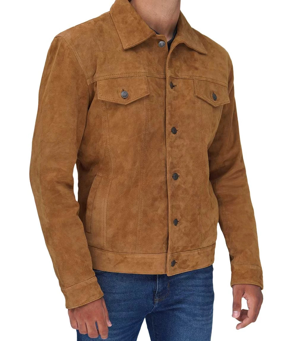 leather jacket suede for mens