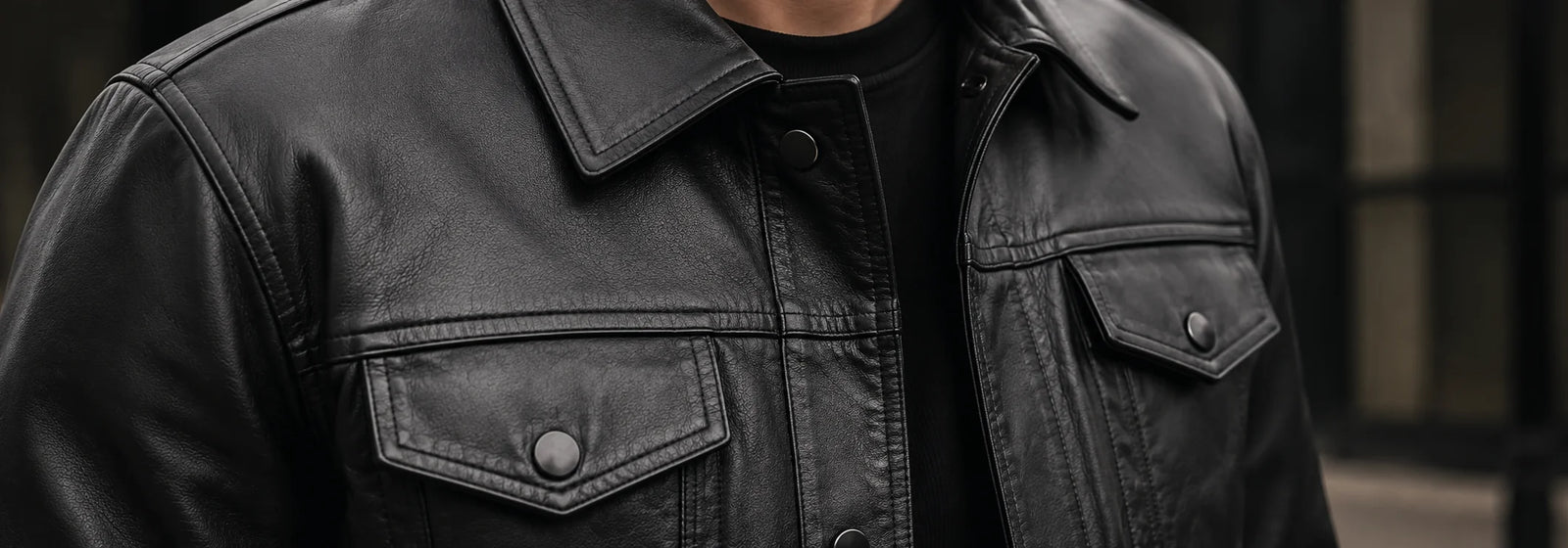 Men's Trucker Leather Jackets