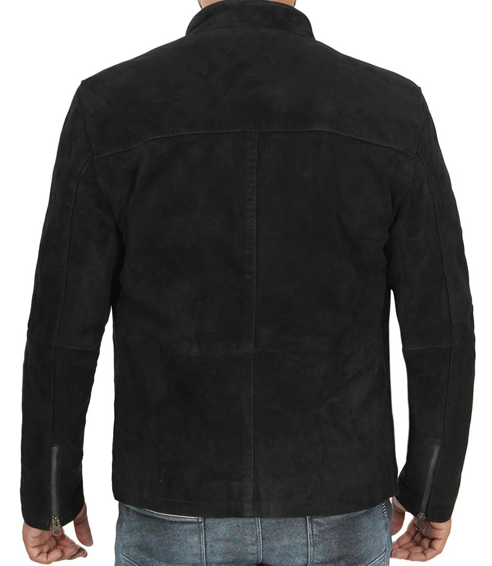 mens Suede Leather Jacket