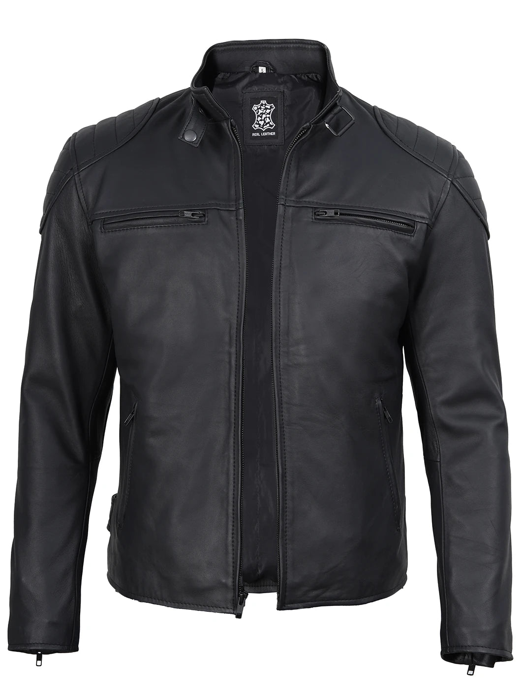 real biker leather jacket mens 