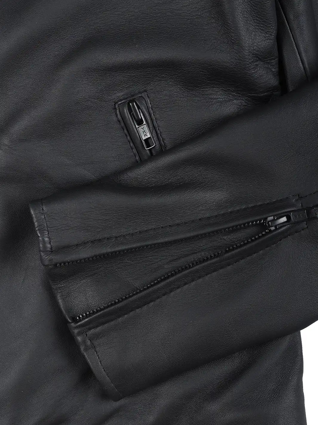 mens leather jacket black