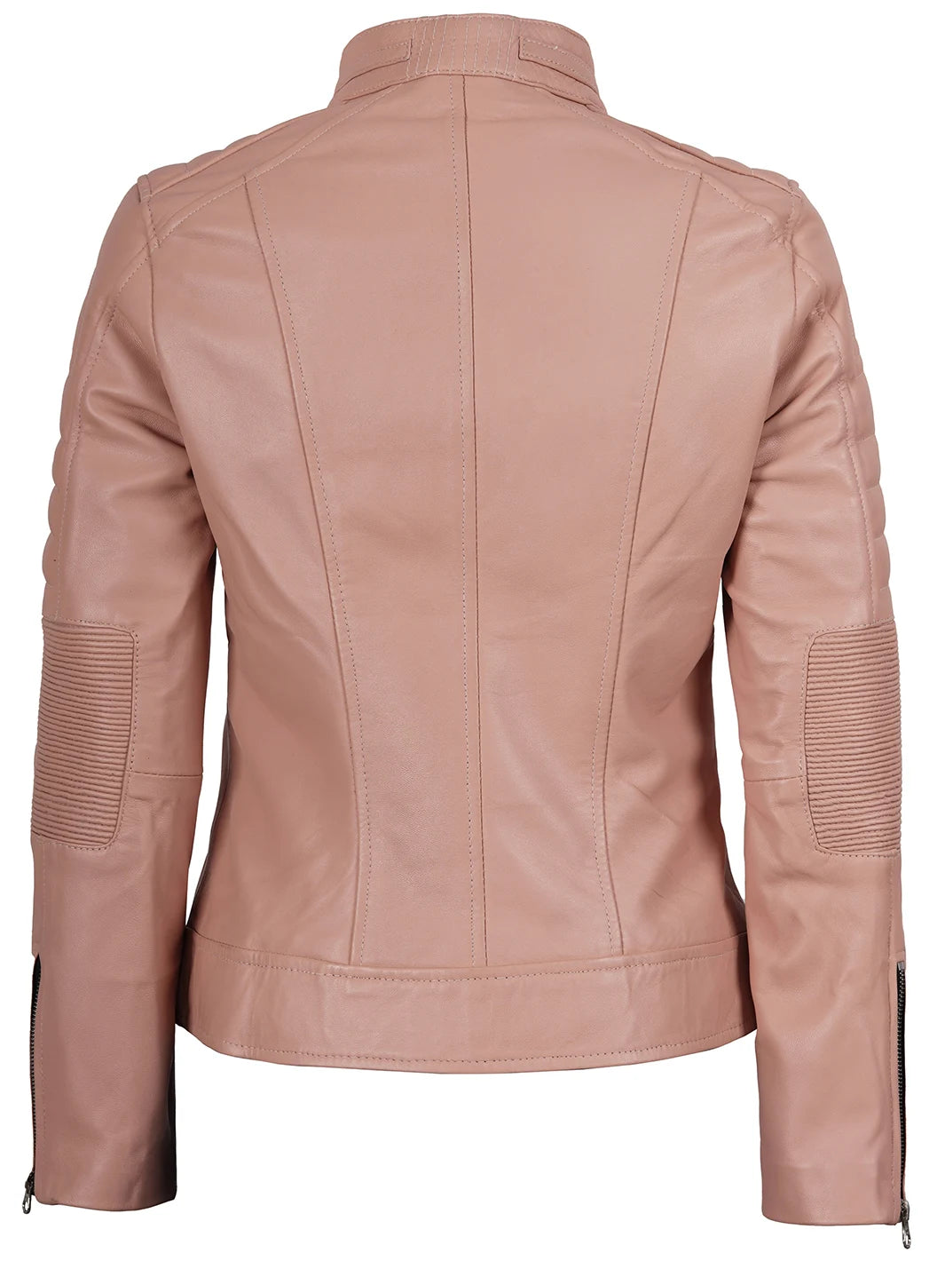 leather jacket womens pink 