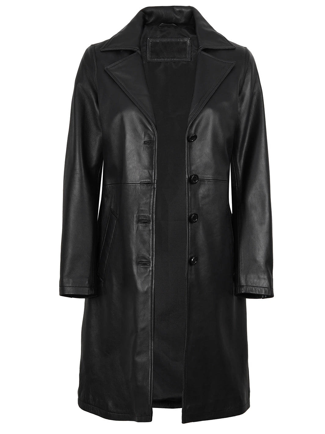 womens real leather coat 