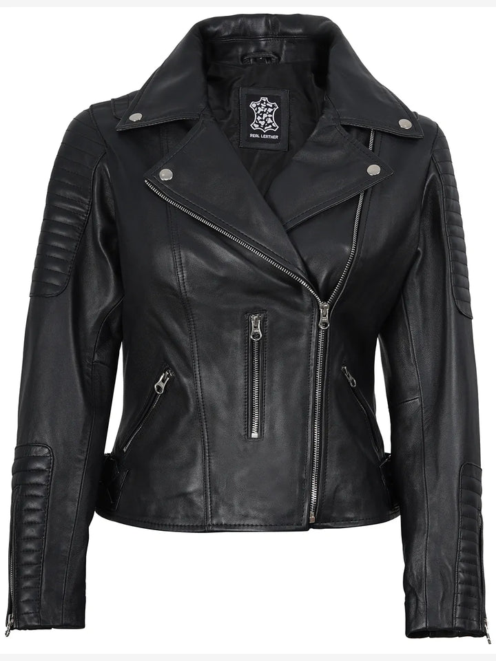 biker leather jacket womens 