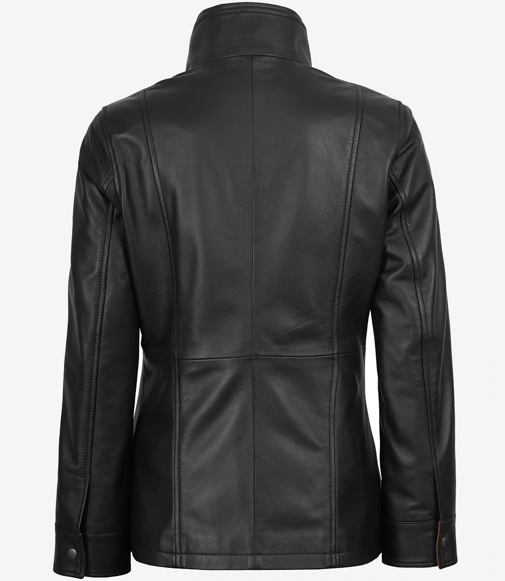 Erin Women s Wide Lapel Black Leather Jacket Decrum erin-women-s-wide-lapel-black-leather-jacket-decrum
