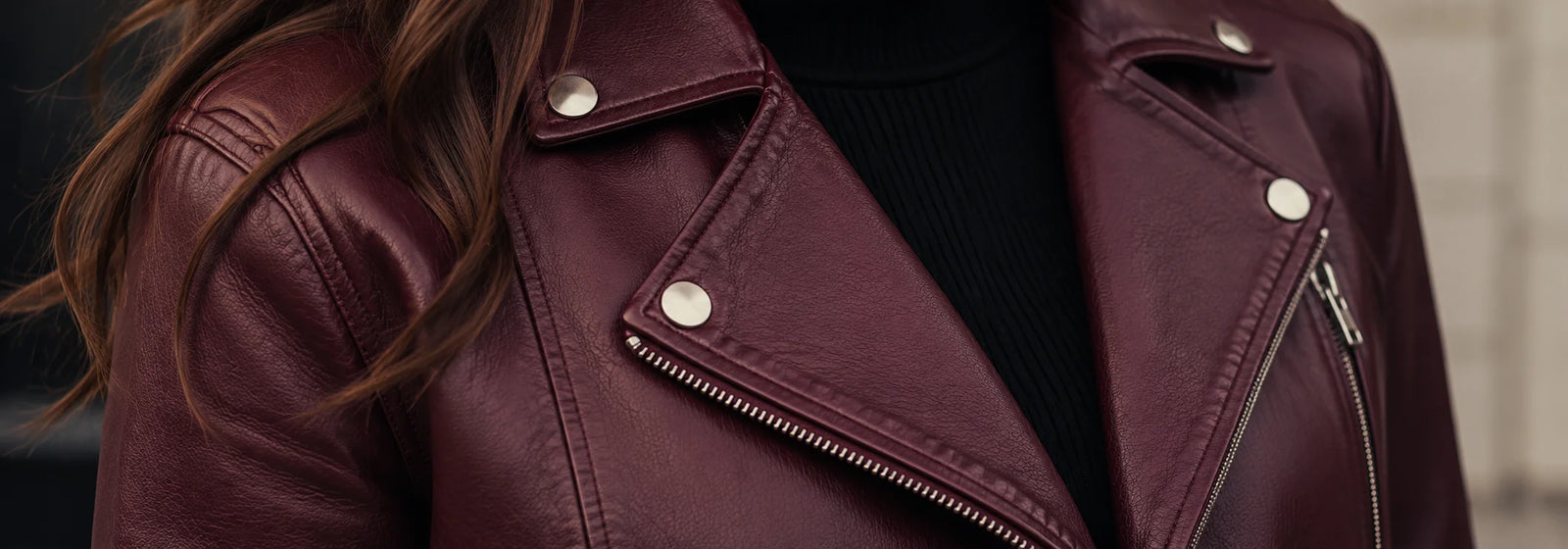 Women's Burgundy Leather Jackets