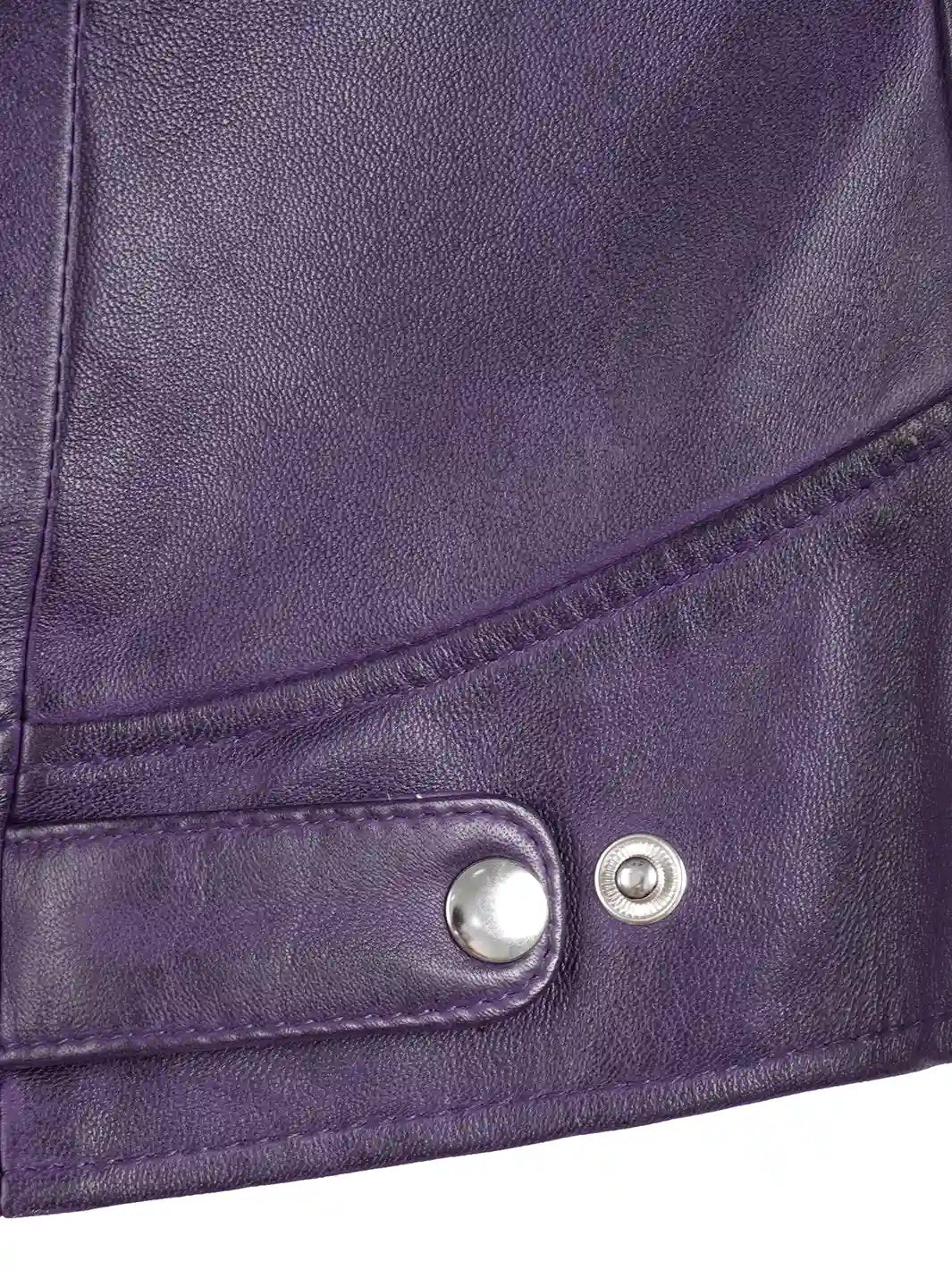 womens biker jacket purple 