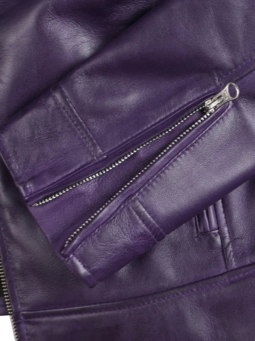 purple biker jacket womens 