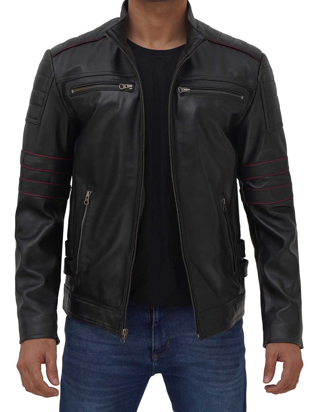 Stylish Mens Black Leather Jacket – Shop Now at Decrum – Page 2